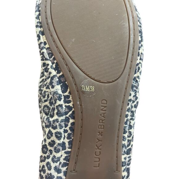 Lucky Brand Cheetah Leopard Flats-Size 7.5 - Picture 4 of 4